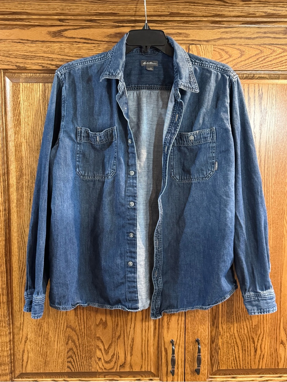 Men’s Eddie Bauer Dark Blue Denim Shirt